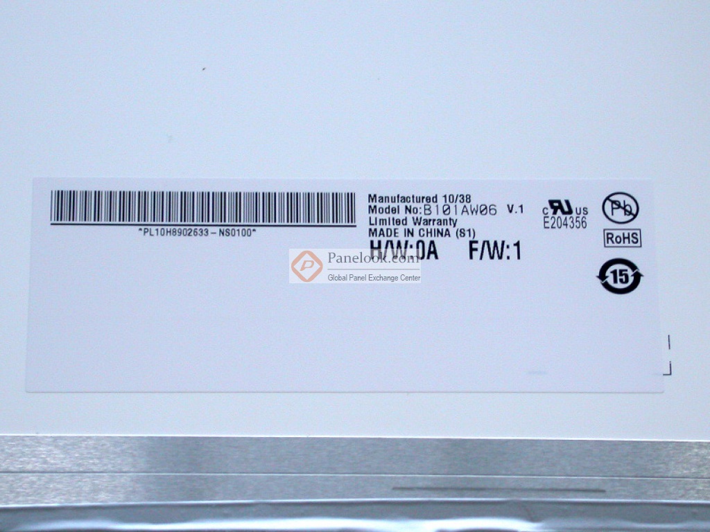 友达液晶模组B101AW06 V1 HW0A概况-全球液晶屏交易中心-屏库