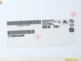 友达液晶模组B121EW03 V9