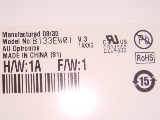 友达液晶模组B133EW01 V3