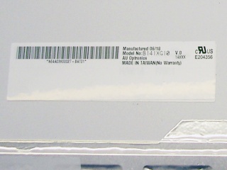 友达液晶模组B141XG10 V0