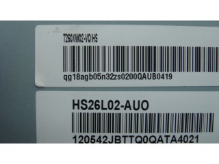 友达液晶模组T260XW02 V0