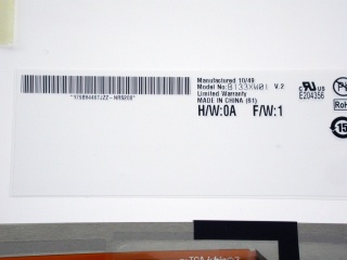 友达液晶模组B133XW01 V2