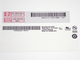 友达液晶模组B154EW09 V1