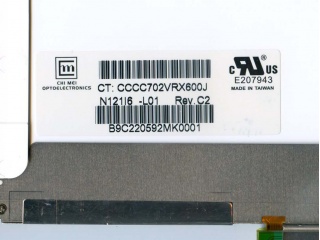 奇美液晶模组N121I6-L01