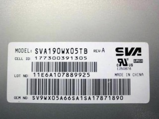上广电NEC液晶模组SVA190WX05TB