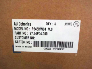 友达液晶模组P645HW01 V0
