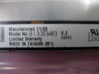 友达液晶模组B133EW03 V2