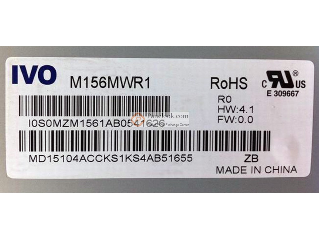 ECRAN 15.6 pouces M156MWR1 R0 15,6 pouces TFT-LCD IVO