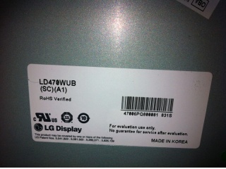 LG Display液晶模组LD470WUB-SCA1
