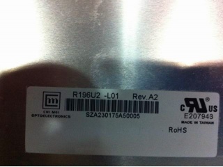 奇美液晶模组R196U2-L01