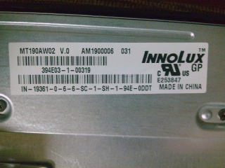 群创液晶模组MT190AW02 V.0