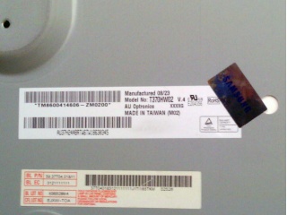 友达液晶模组T370HW02 V4