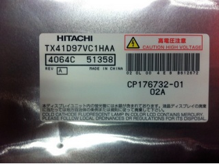 日立液晶模组TX41D97VC1HAA
