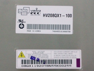 京东方HYDIS液晶模组HV208QX1-100