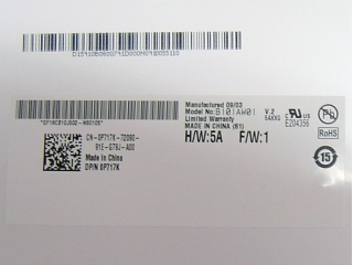 友达液晶模组B101AW01 V0 HW5A