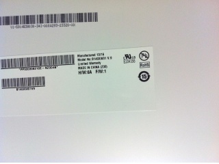 友达液晶模组B140XW01 V9