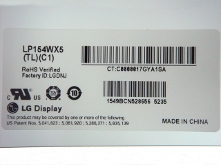 LG Display液晶模组LP154WX5-TLC1