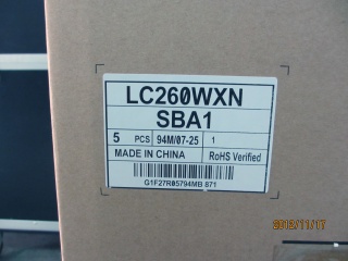 LG Display液晶模组LC260WXN-SBA1