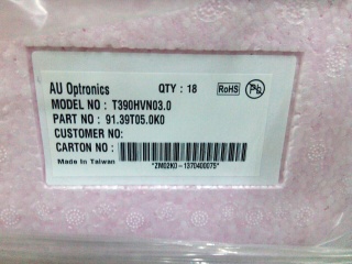 友达液晶玻璃T390HVN03.0 CELL