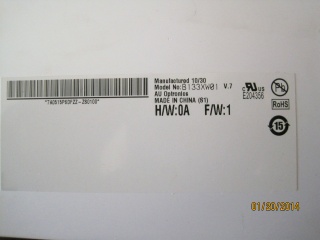 友达液晶模组B133XW01 V7