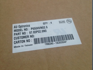 友达液晶模组P650HVN02.6