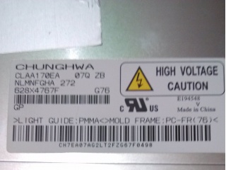 中华映管液晶模组CLAA170EA07Q