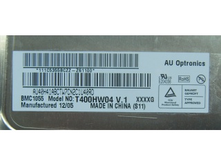 友达液晶模组T400HW04 V1