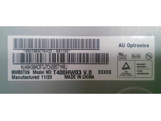 友达液晶模组T400HW03 V0