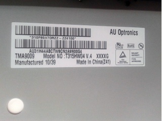 友达液晶模组T315HW04 V4