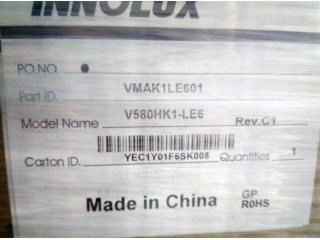 群创液晶模组V580HK1-LE6