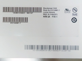 友达液晶模组B101UAN01.7 HW2A