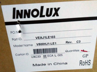 奇美液晶模组V500HJ1-LE1