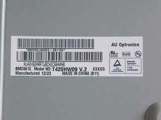 友达液晶模组T420HW09 V2