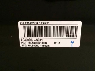 LG Display液晶玻璃LC490EQJ-SGK1
