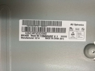 友达液晶模组T260HW02 V1