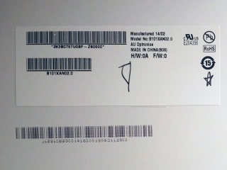 友达液晶模组B101XAN02.0