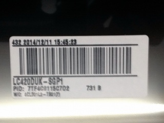 LG Display液晶玻璃LC420DUK-SGP1