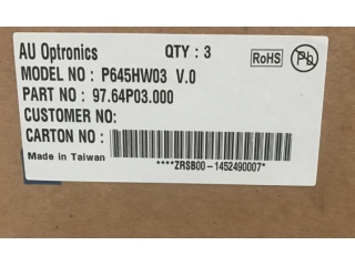 友达液晶模组P645HW03 V0