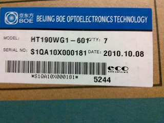 京东方液晶模组HT190WG1-601