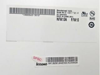 友达液晶模组B140XTT01.0