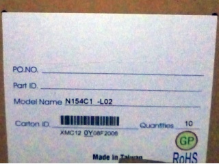 奇美液晶模组N154C1-L02