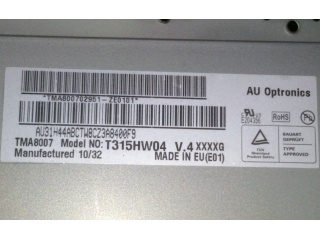 友达液晶模组T315HW04 V4