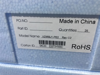 群创液晶玻璃V236BJ1-PE2