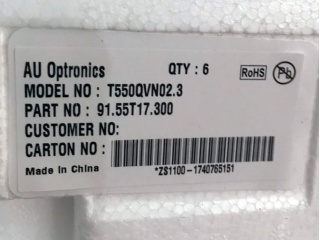 友达液晶玻璃T550QVN02.3 CELL