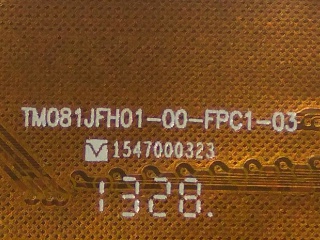 天马液晶玻璃TM081JFH01