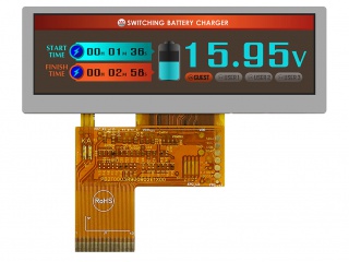 华凌 3.9" 长条形屏 TN 液晶模组 480×128 500nits WLED TTL 40pins