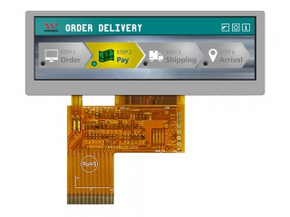 华凌 3.9" 长条形屏 TN 液晶模组 480×128 400nits WLED TTL 40pins