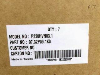 友达液晶模组P320HVN03.1