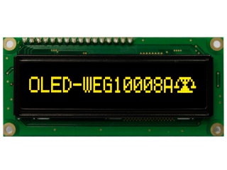 华凌 2.4" 100×8 PM-OLED 单色(黄色) CPU/SPI COB