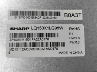 夏普液晶模组LQ150X1LG98W